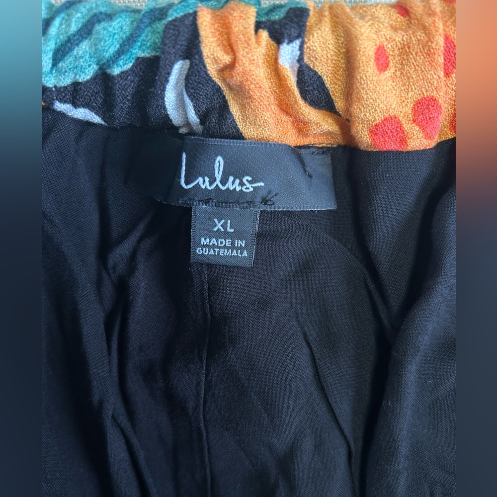 Lulu's Classic Black Rayon Garment - Picture 7 of 9